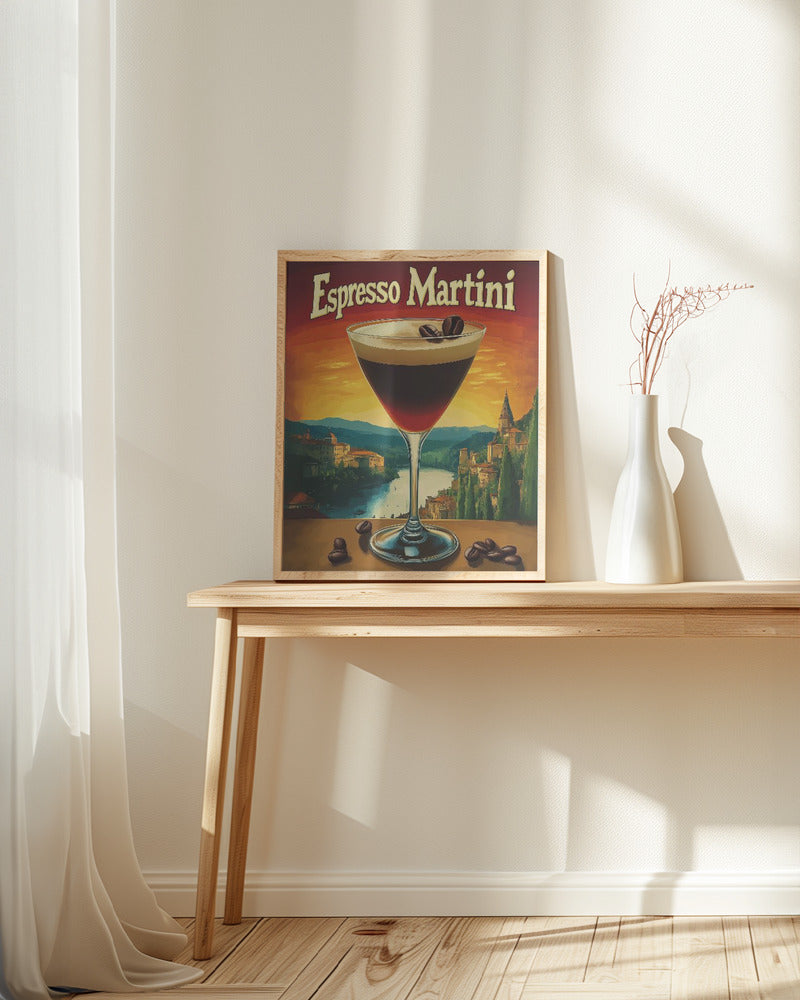 Espresso Martini Vintage Poster