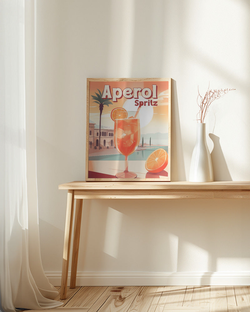 Aperol Spritz Tropical Poster