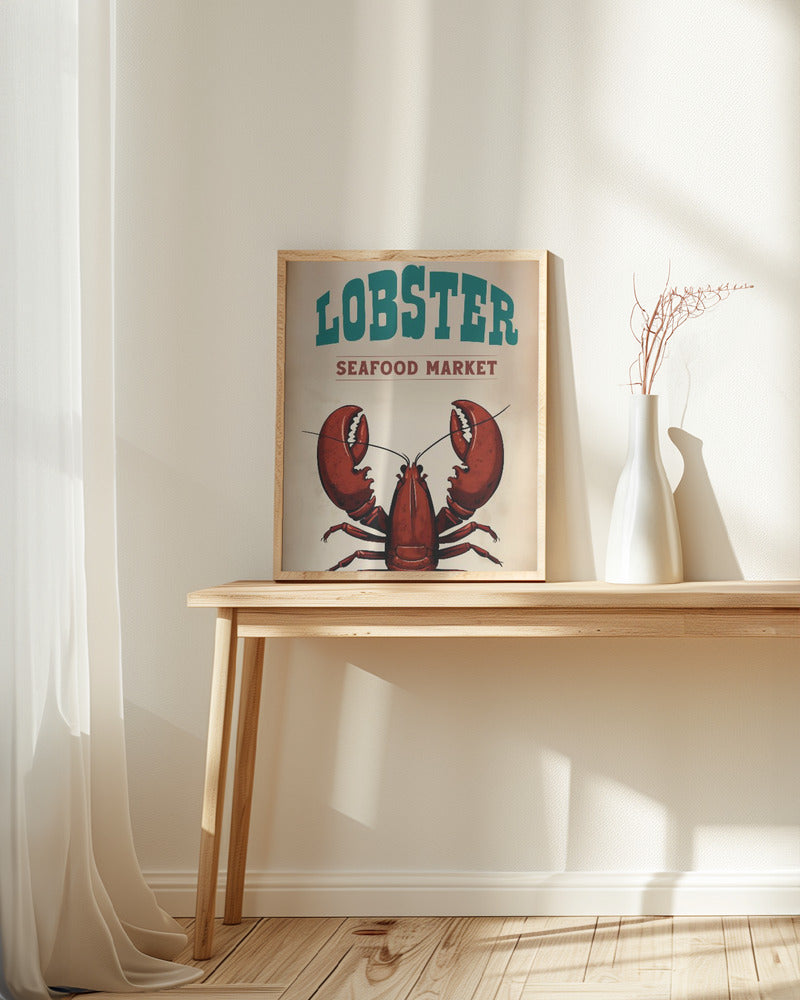 Lobster Seafood Market Poster