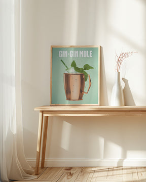 Gin Gin Mule Copper Poster