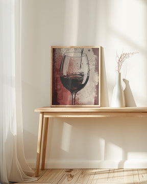 Red Red Wine No 5 Poster