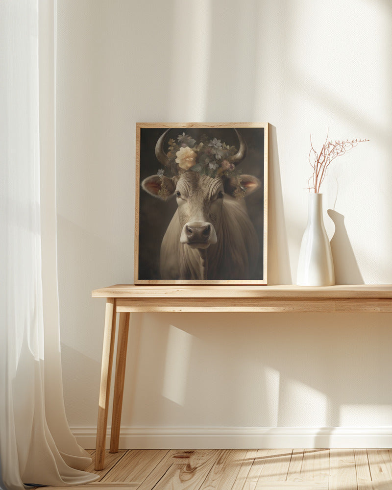 Bull Portrait Poster