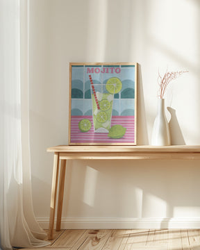 Glass of Mjito Poster