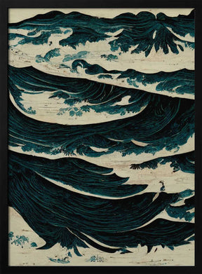 Turbulent Waves Poster
