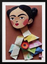 Paper Portrait Blossom Poster
