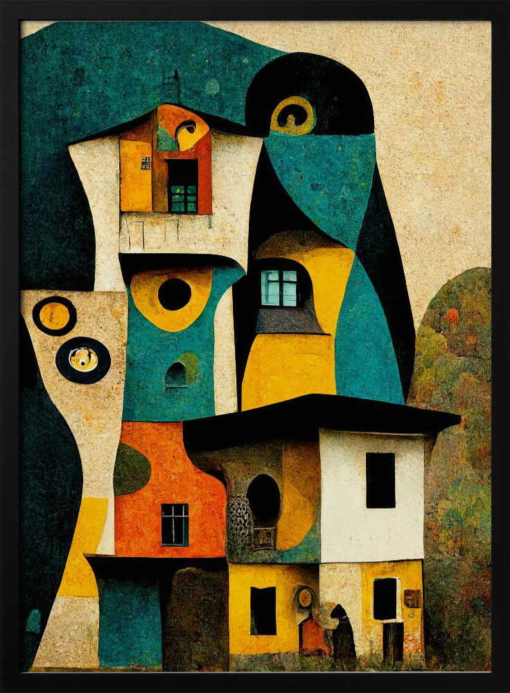 Whimsical Dwellings Poster