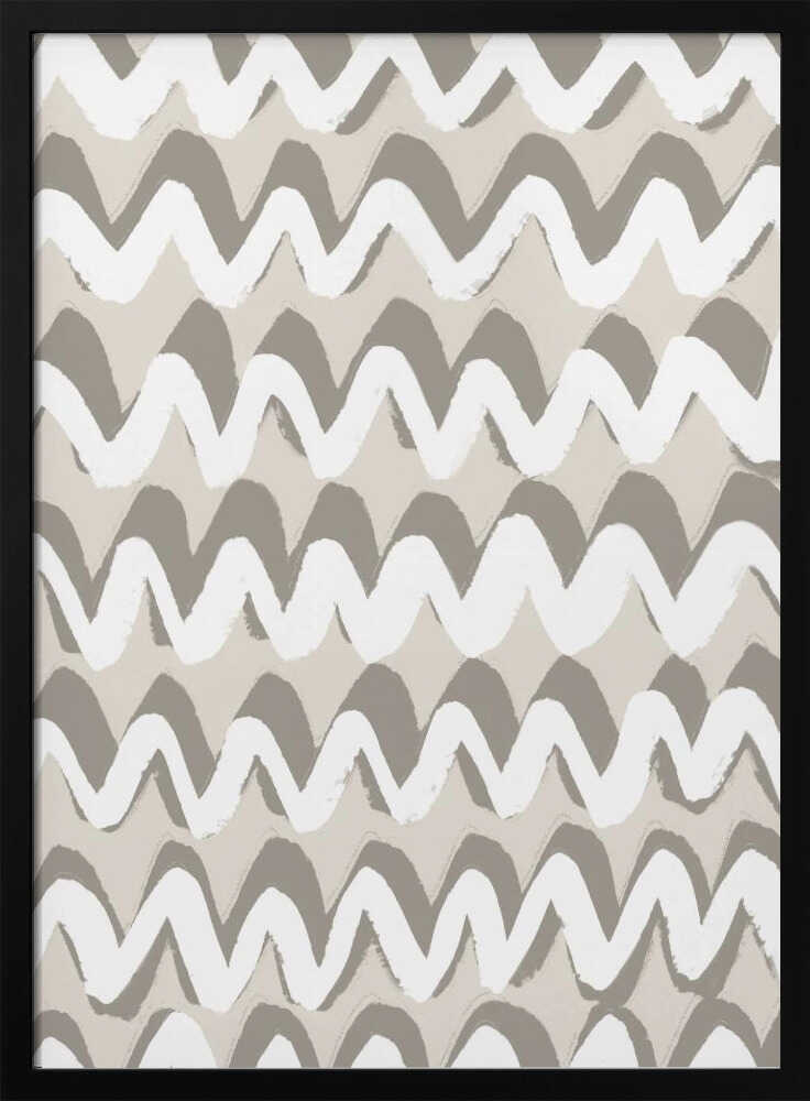 Zigzag Serenity Poster