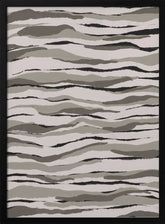 Monochrome Waves Poster