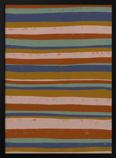 Earthy Stripes Flow Poster