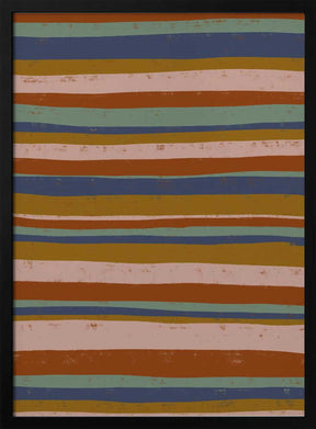 Earthy Stripes Flow Poster