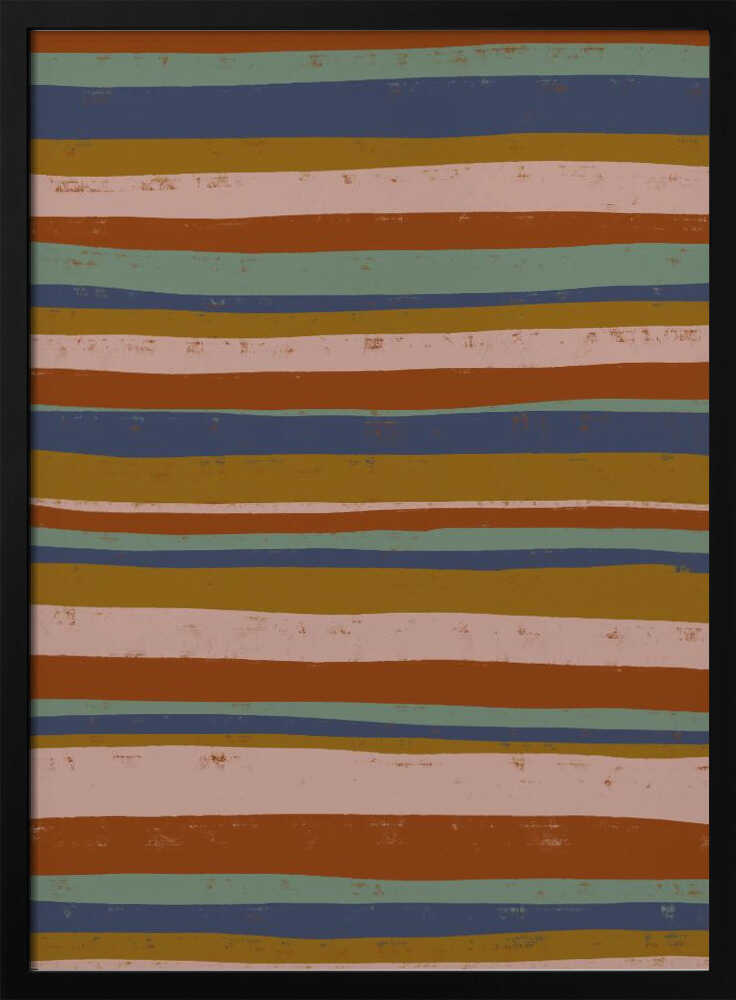 Earthy Stripes Flow Poster