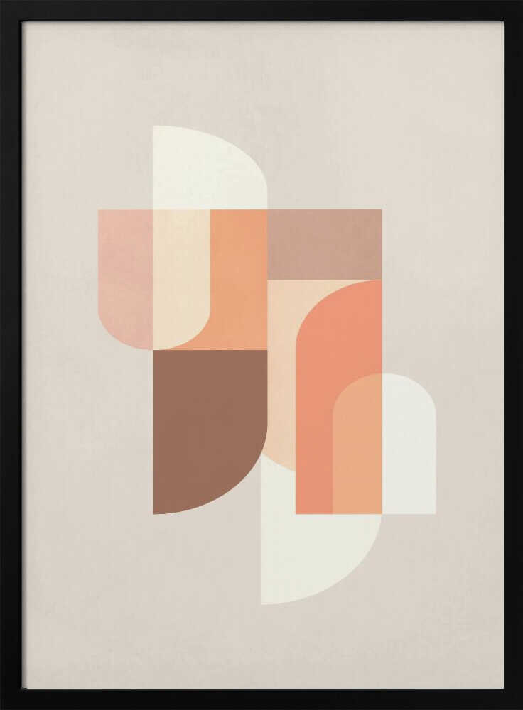 Retro Geometric III Poster