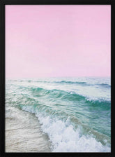 Pink Sky Beach Poster