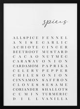 List of spices Poster