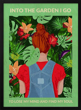 Into the Garden (redhead &amp; Light Green) Poster