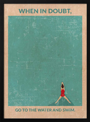 Open Water Standard Wall Art Poster