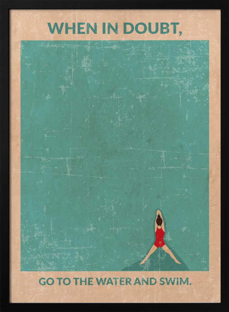 Open Water Standard Wall Art Poster