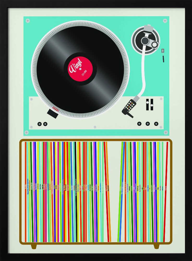 Vinyl Stack Poster
