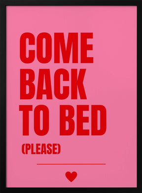 Come Back to Bed Poster