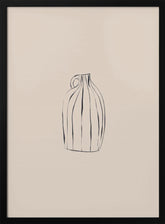 Striped Vase Poster