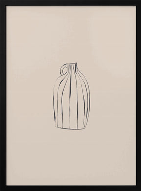 Striped Vase Poster