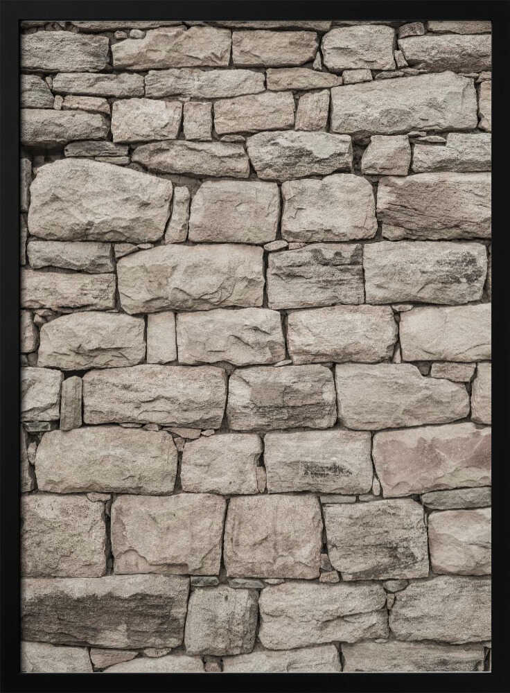 Serene Stonework Poster