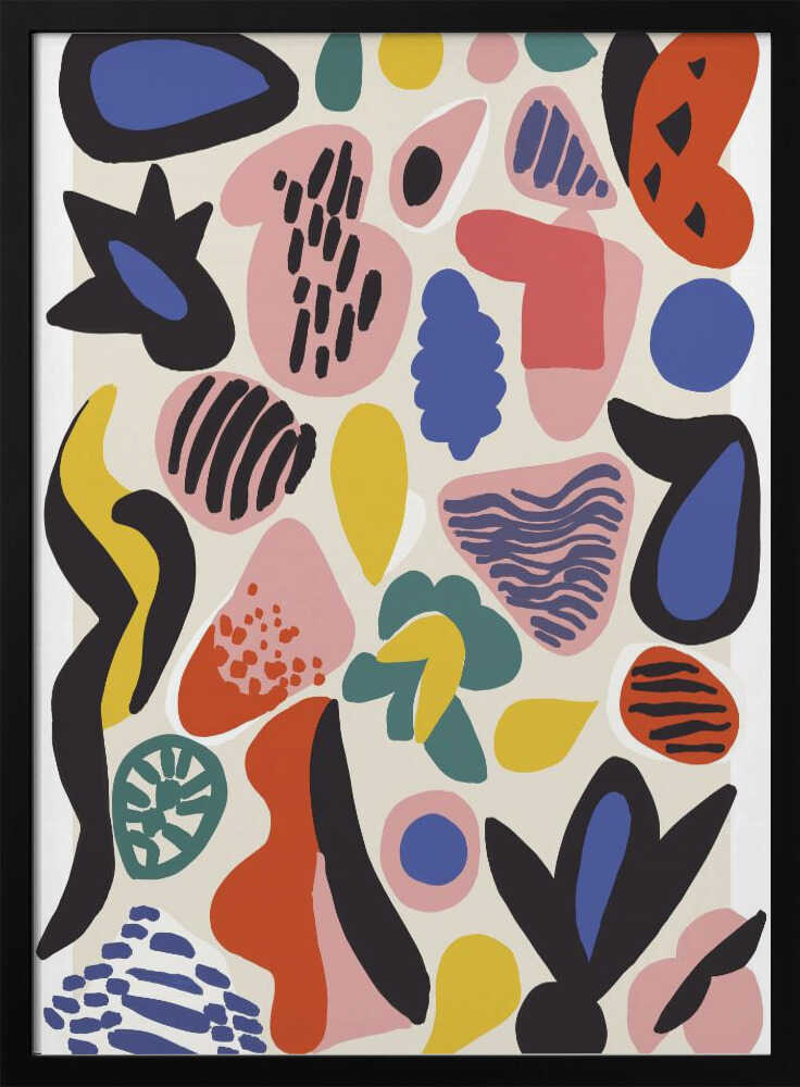 Vibrant Abstractions Poster