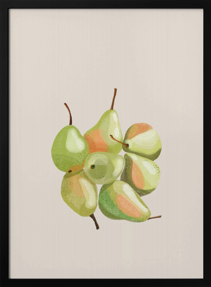 Seven pears Poster