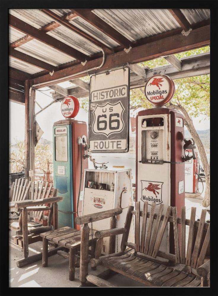 Route 66 Gas Station Poster