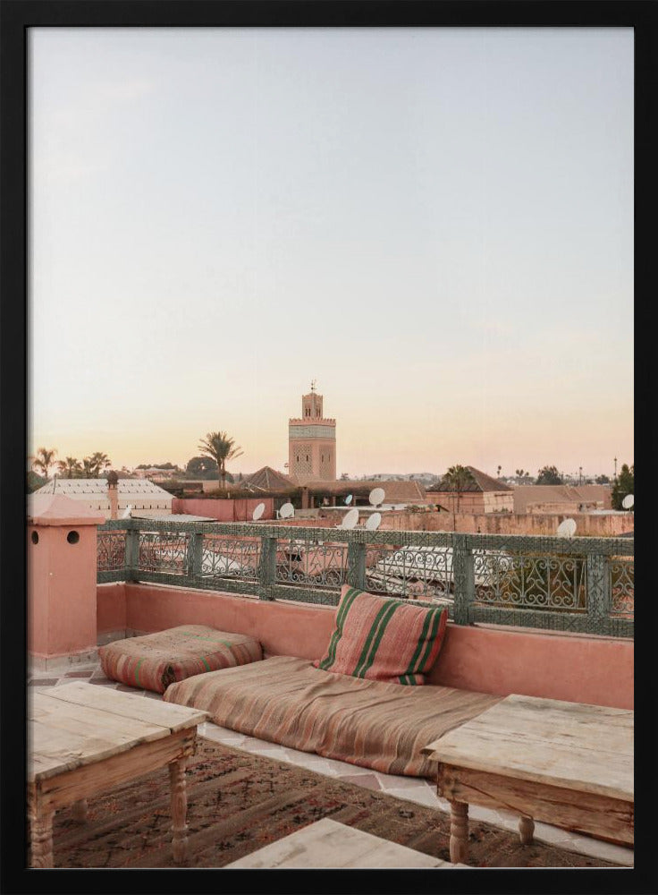 Sunset in Marrakech Poster