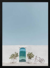 Ostuni blue door Poster