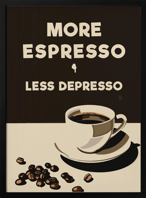 More Espresso - Less Depresso Poster