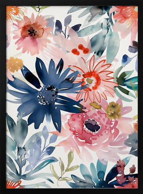 Watercolor Floral No. 1 Poster