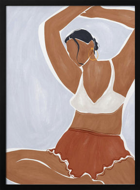 Woman Doing Yoga In Bikini Print By Ivy Green Illustrations Poster