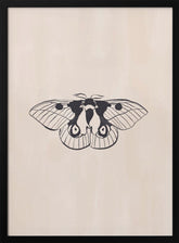 Moth Line Art Print By Ivy Green Illustrations 4 5 Ratio Poster