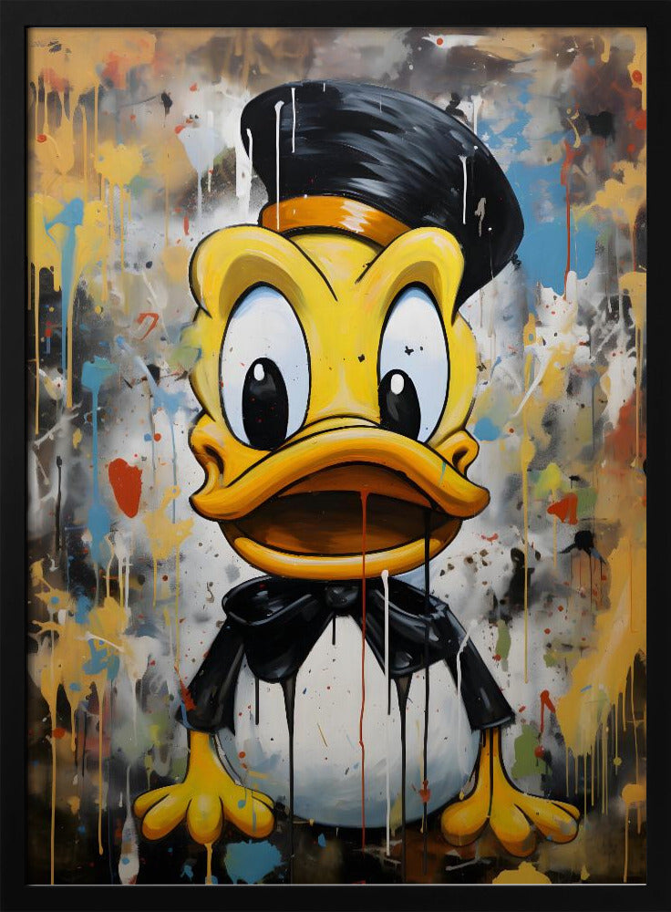 Street Art Duck Poster