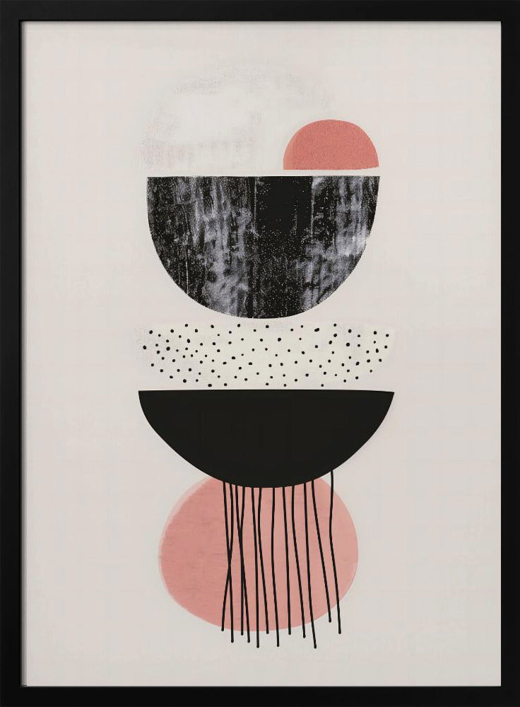 Abstract Minimalist Shapes No 5 Poster