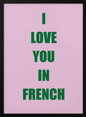 Frenchlovegreen Ratioiso Poster