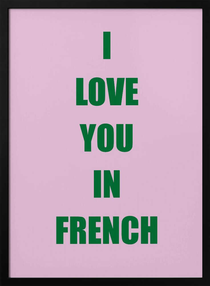 Frenchlovegreen Ratioiso Poster