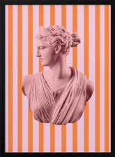 Artemispinkorangestripes Ratio2x3 Poster