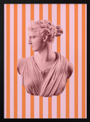 Artemispinkorangestripes Ratio2x3 Poster