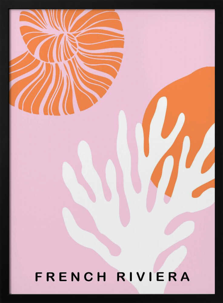 Rivierapinkorange Ratioiso Poster