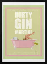 Jlr Cocktails- Dirty Gin Martini Poster