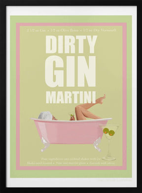 Jlr Cocktails- Dirty Gin Martini Poster