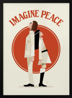 Imagine Peace Minimalist Poster