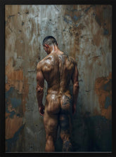 The naked painter Poster