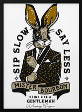 Mister Bourbon Jackalope In Smoking Jacket Poster