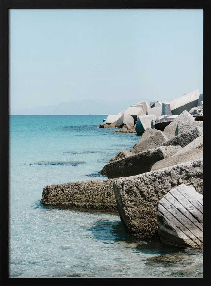 Rocks at the Coast Poster