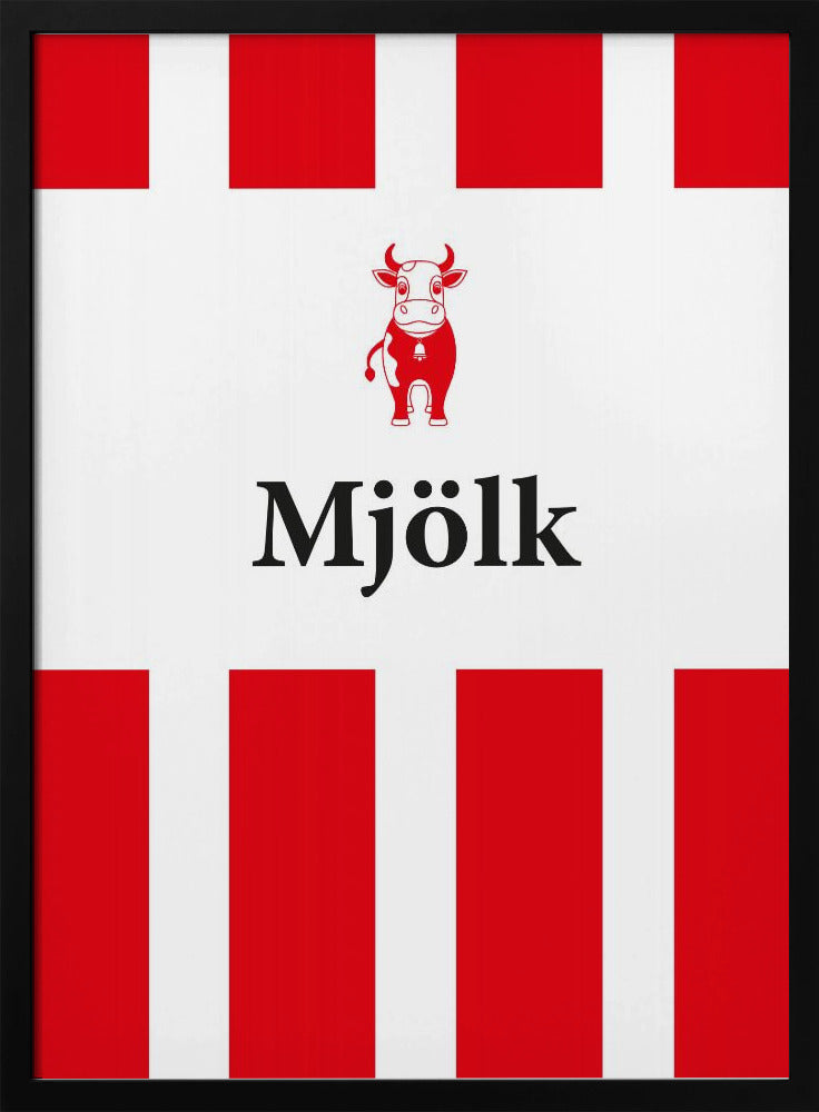 Mjölk Röd Poster