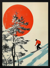 Skiing In Japan Poster